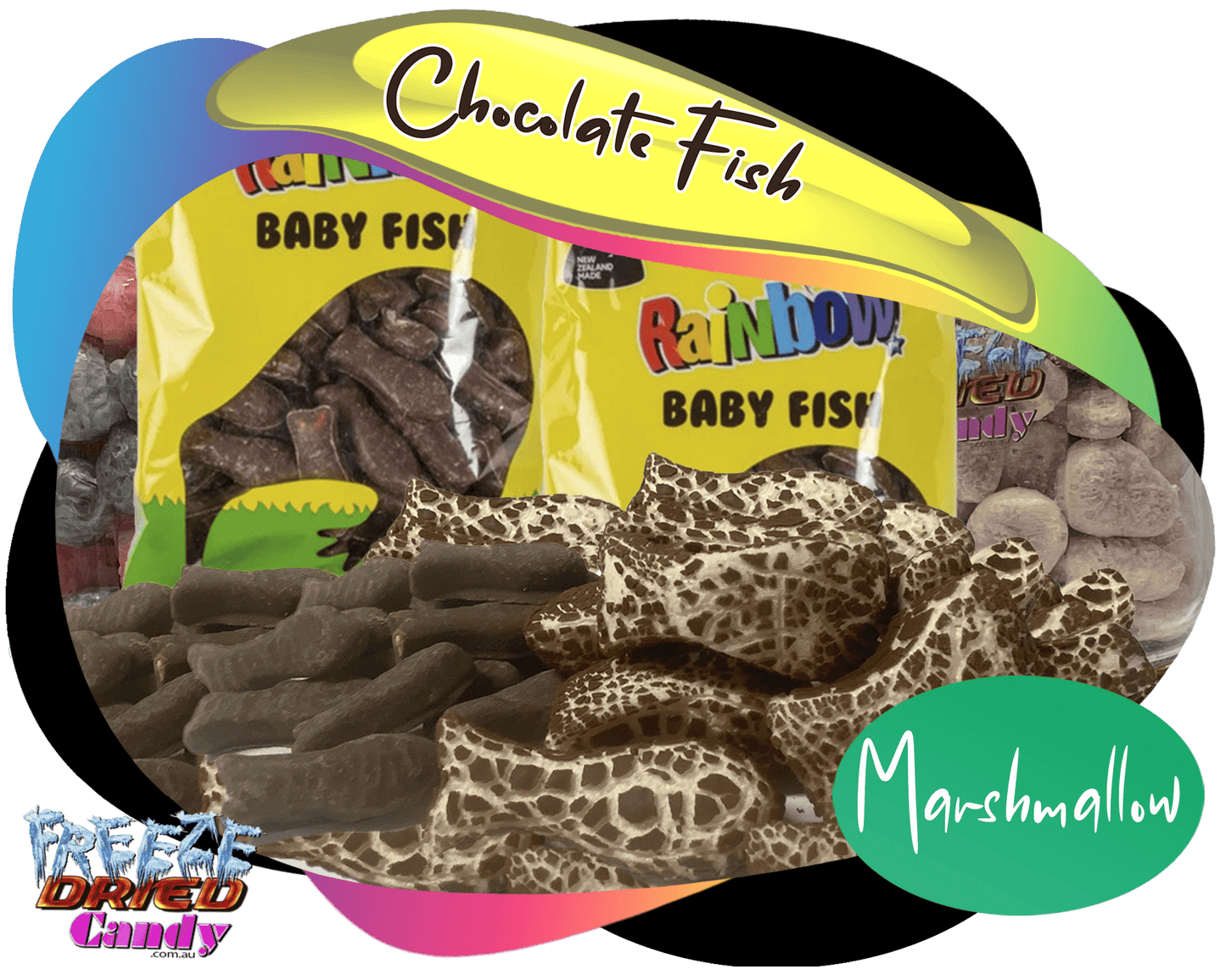 Freeze Dried Chocolate Fish NZ - Freeze Dried Candy Lollies Sweets Treats & Ice Creams