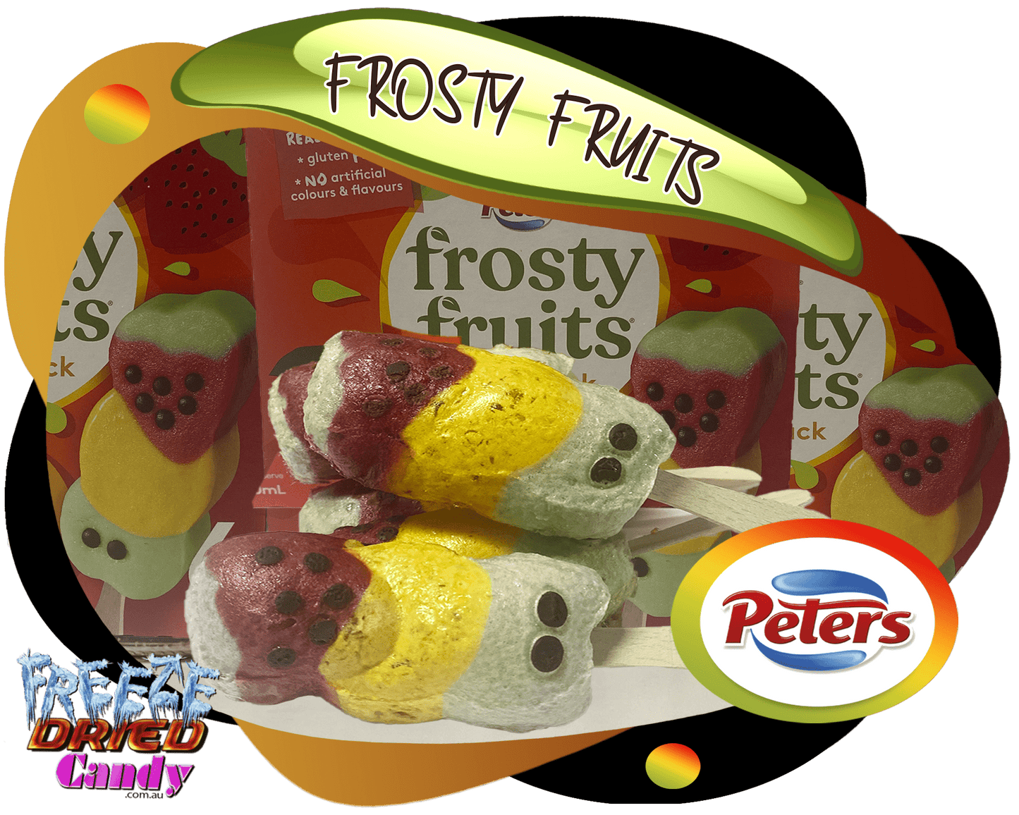 Freeze Dried Frosty Fruits - Freeze Dried Candy Lollies Sweets Treats & Ice Creams