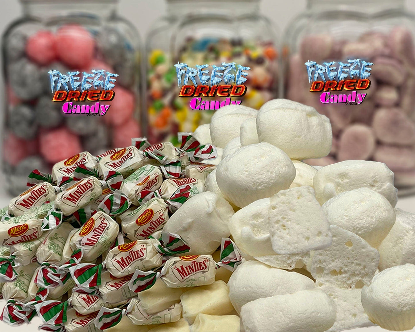 Freeze Dried Minties - Freeze Dried Candy Lollies Sweets & Treats
