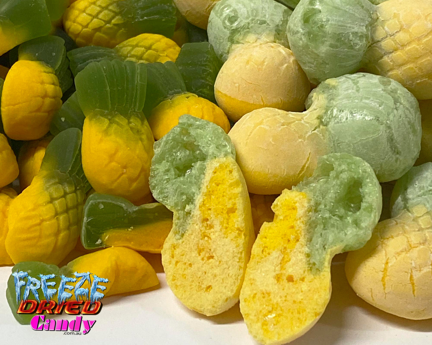 Freeze Dried Pineapples - Allens- Freeze Dried Candy Lollies Sweets Treats & Ice Creams