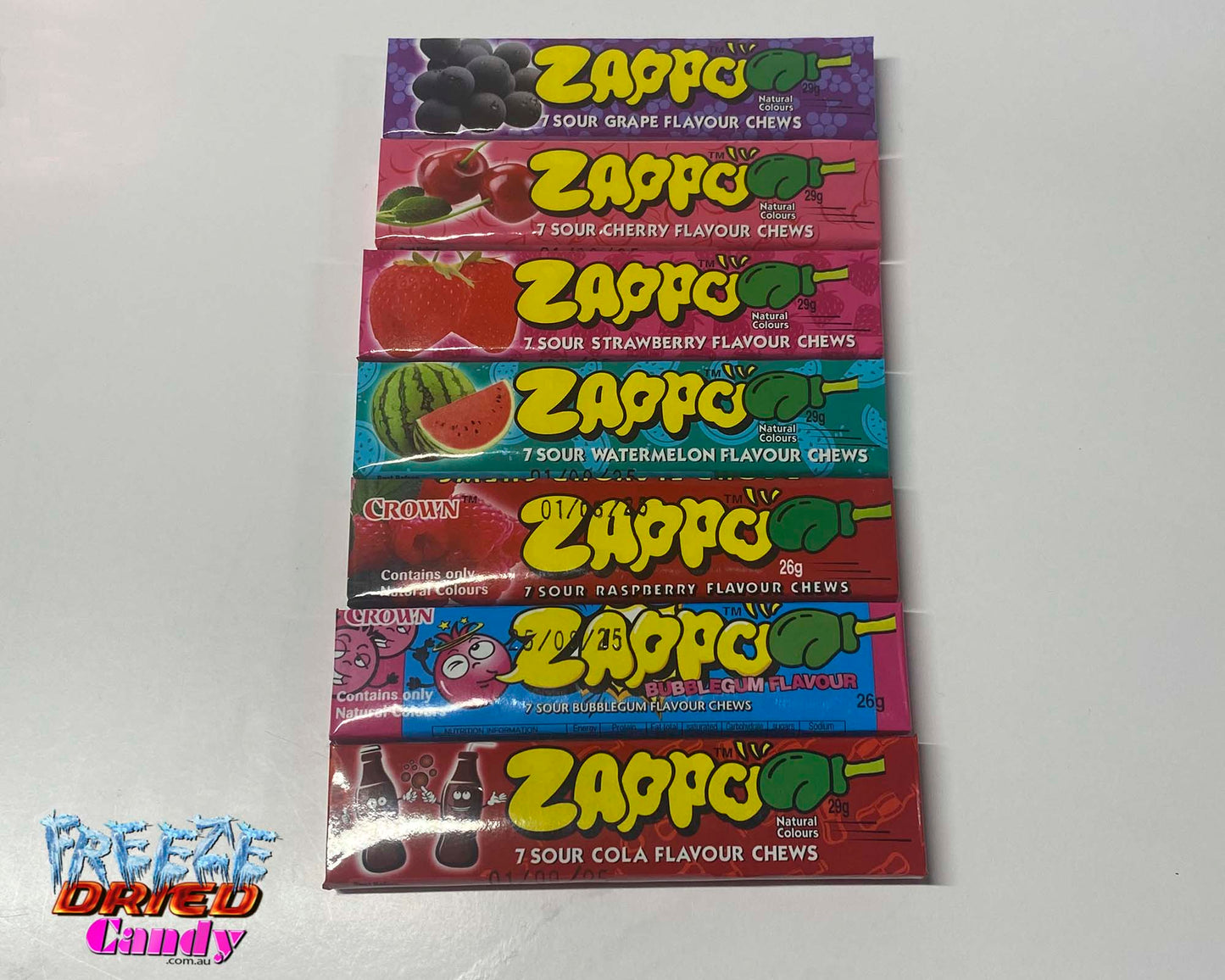 WHOLESALE - Freeze Dried Zappos - Freeze Dried Candy - 5 pack