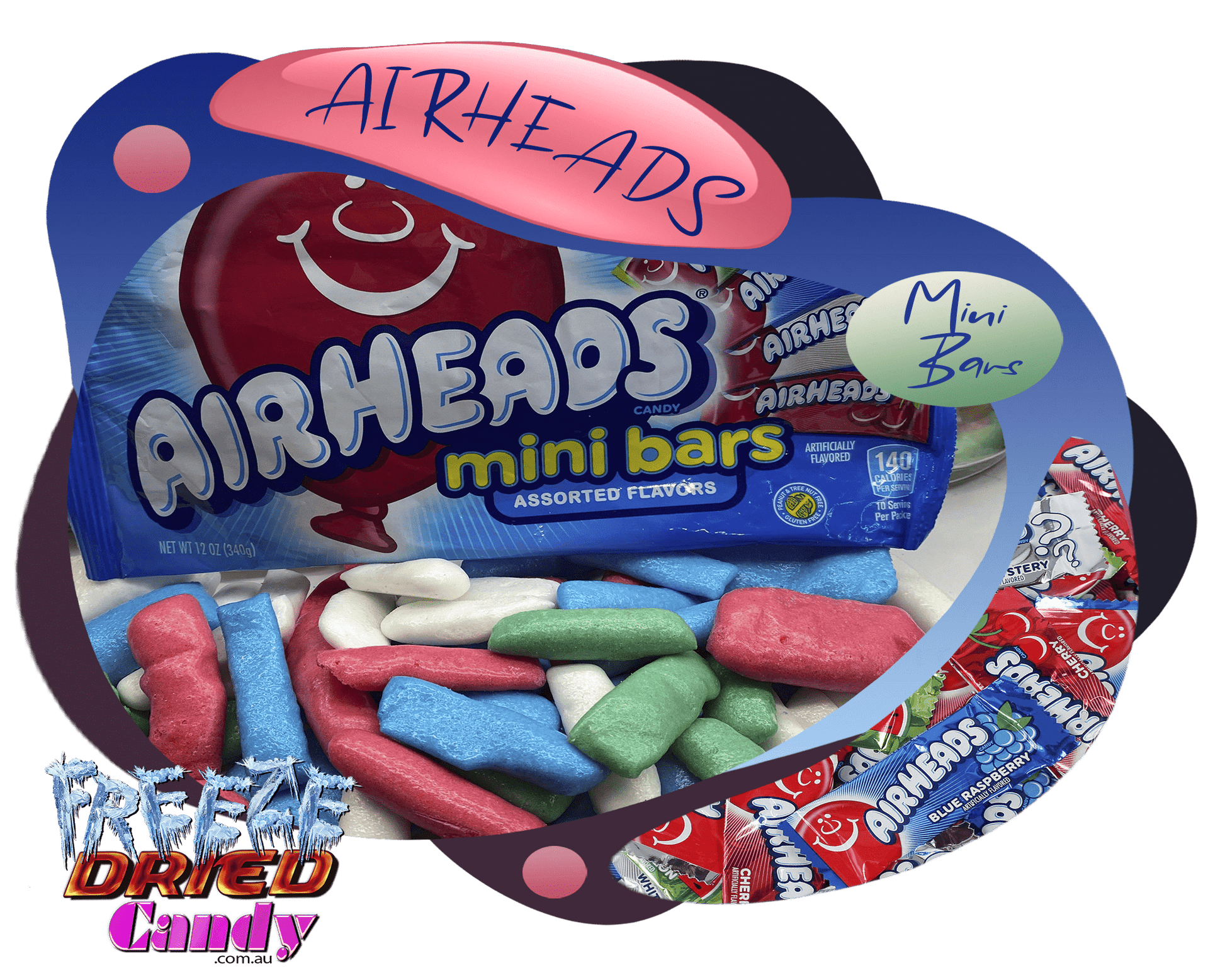 Freeze Dried Airheads - Freeze Dried Candy Lollies Sweets