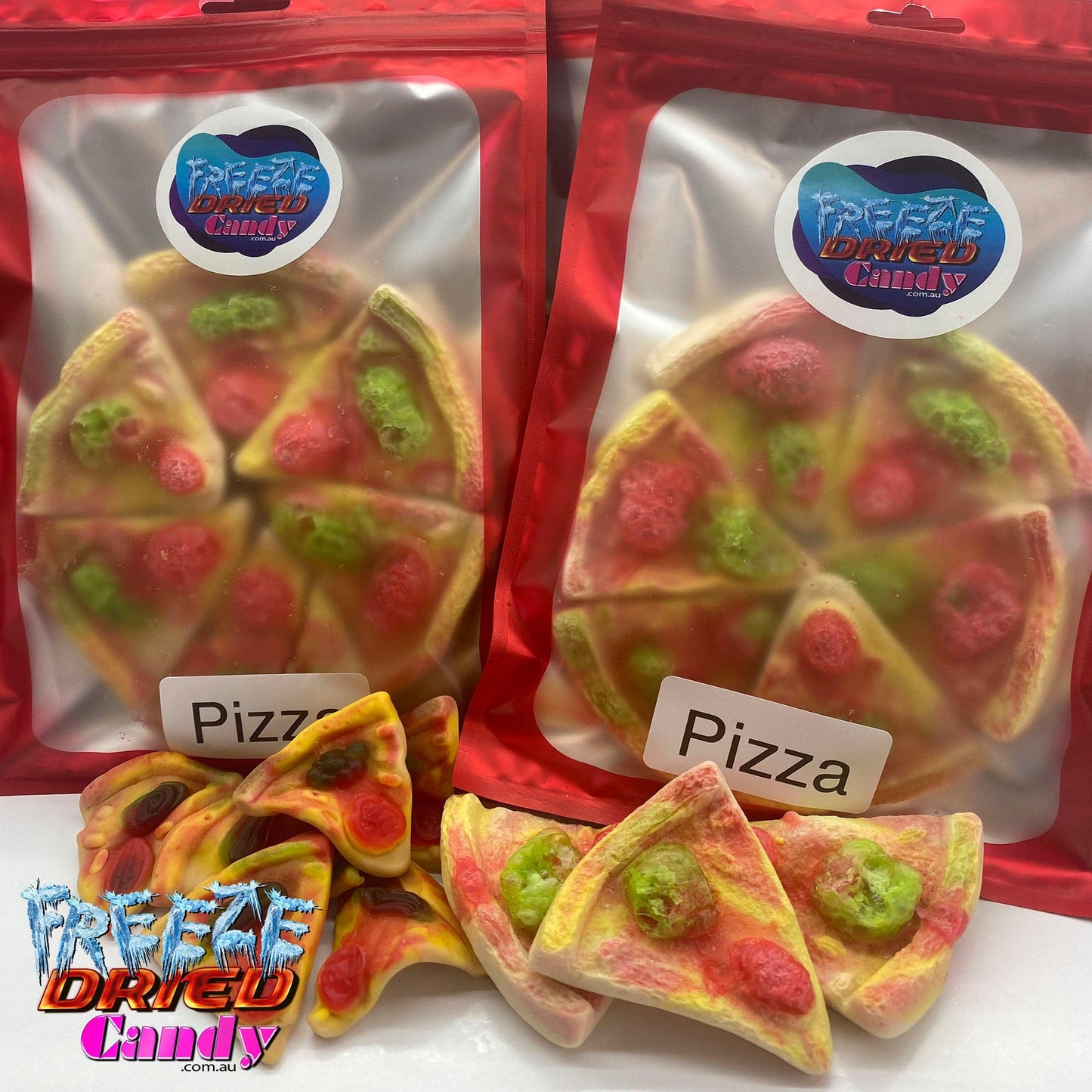 Freeze Dried Pizza - GF - Freeze Dried Candy Lollies