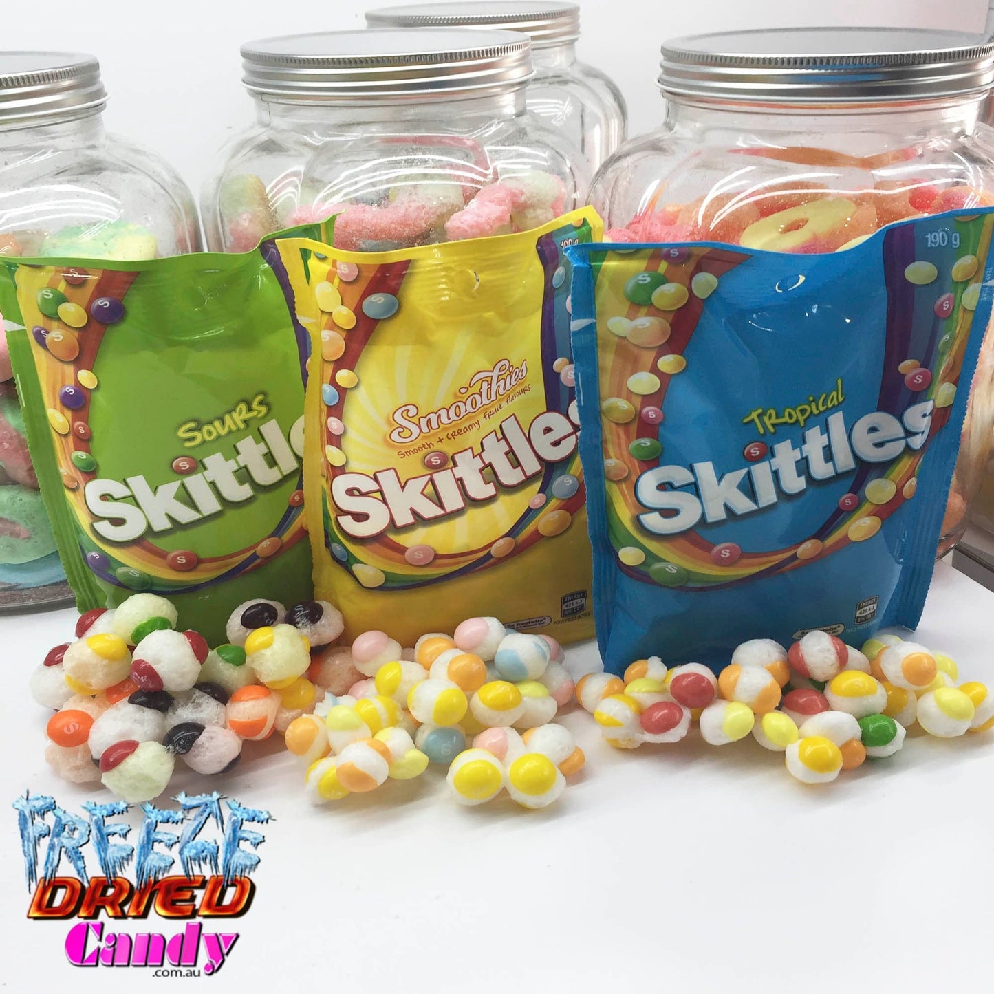 Freeze Dried Skittles - Multi Mix - Freeze Dried Candy Lollies Sweets & Treats