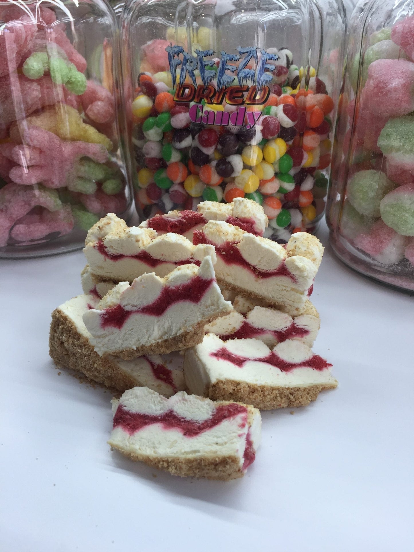 Freeze Dried Cheesecake - Strawberry & Cream - Freeze Dried Candy
