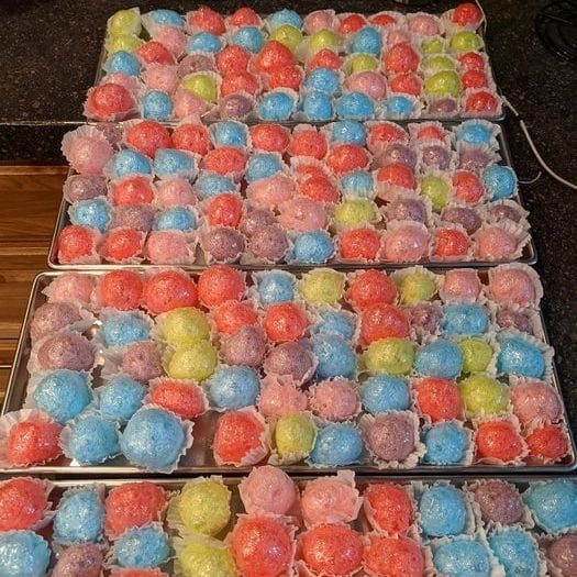 Freeze Dried Jolly ranchers Feeze Dried Candy Lollies Sweets & Ice Cream