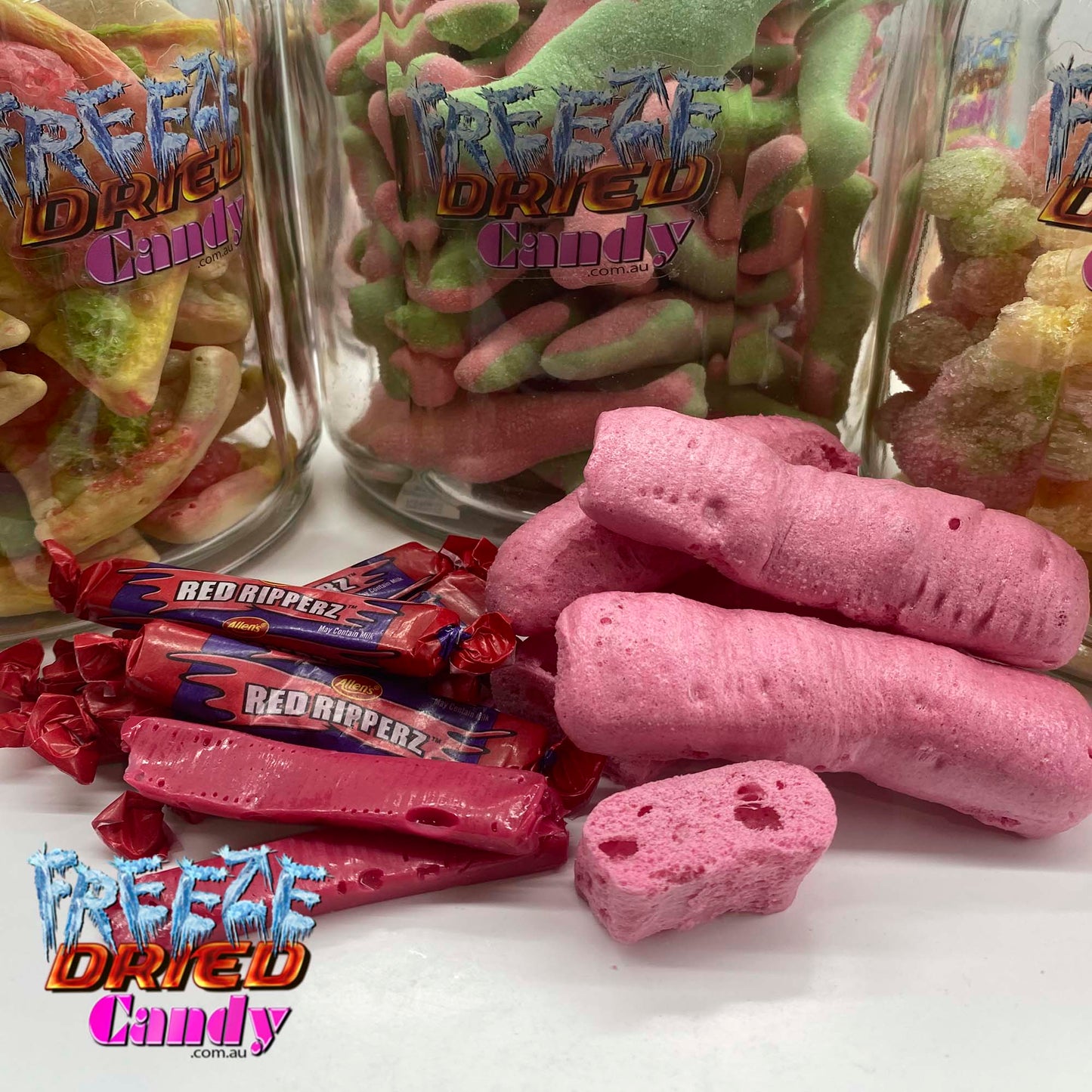 Freeze Dried Aussie Retro Mix Freeze Dried Candy Lollies
