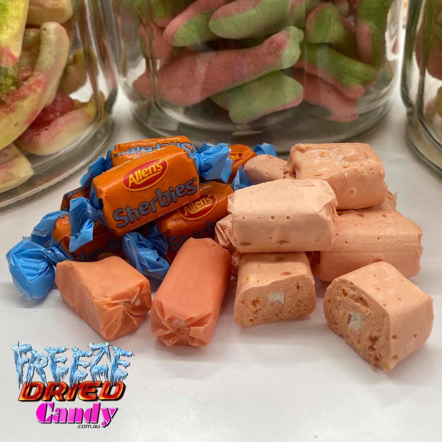 Freeze Dried Aussie Retro Mix Freeze Dried Candy Lollies