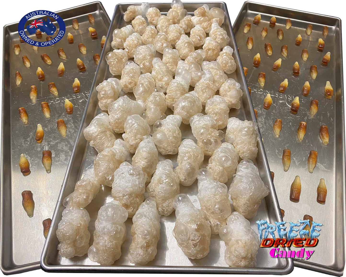 Freeze Dried Cola Coke Bottles - Freeze Dried Candy Lollies