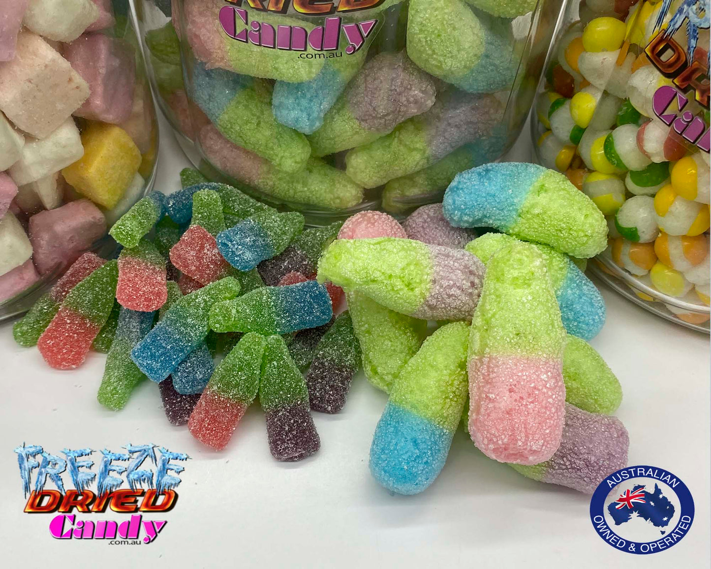 Freeze Dried Fizzy Soda Bottles - Freeze Dried Candy Lollies