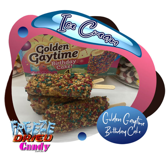 Freeze Dried Ice Cream - Golden Gaytime - Birthday Cake - Freeze Dried Candy Lollies
