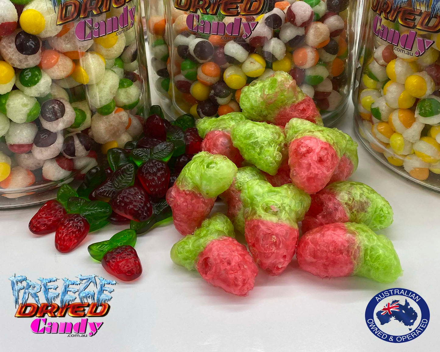Freeze Dried Strawberries- Freeze Dried Candy Lollies