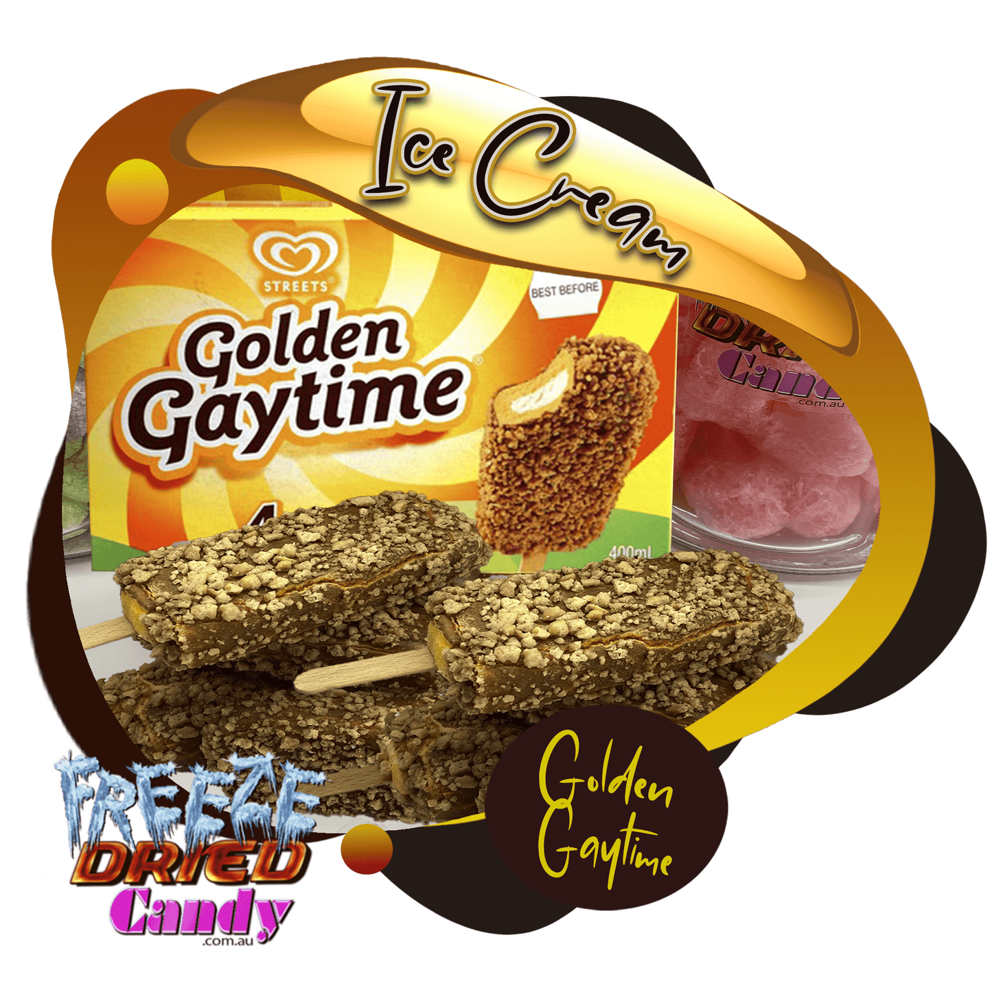 Freeze Dried Golden Gaytime Original - Irresistible Crunchy Delight