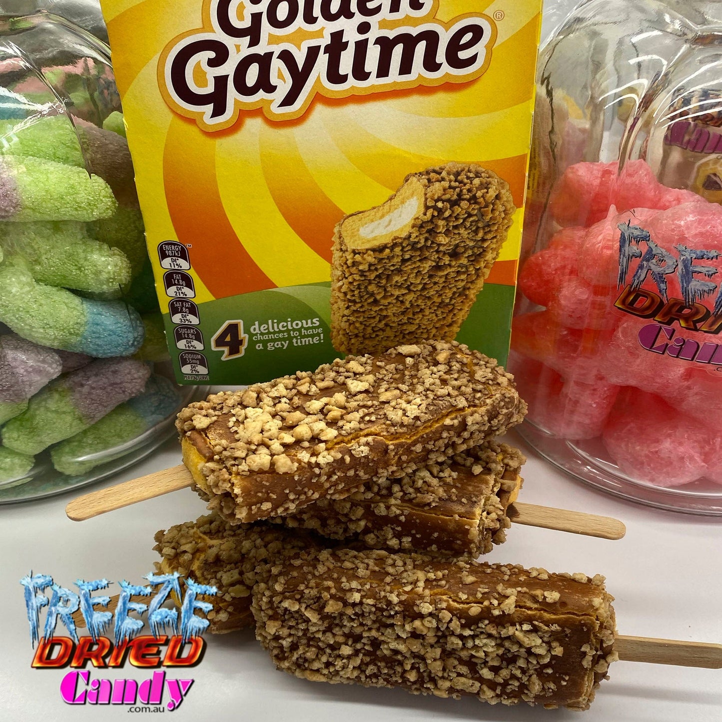 Freeze Dried Golden Gaytime Original - Irresistible Crunchy Delight