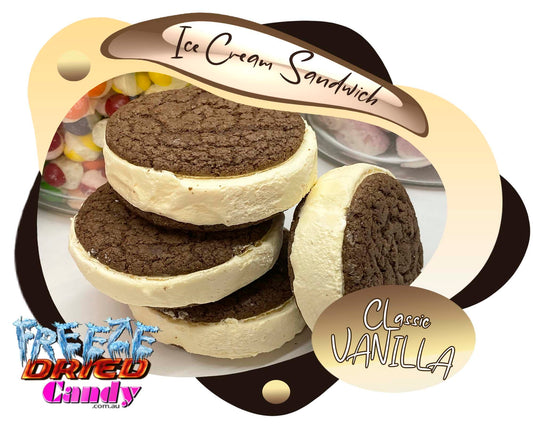 Freeze Dried Ice Cream Sandwich - Vanilla - Freeze Dried Candy Lollies