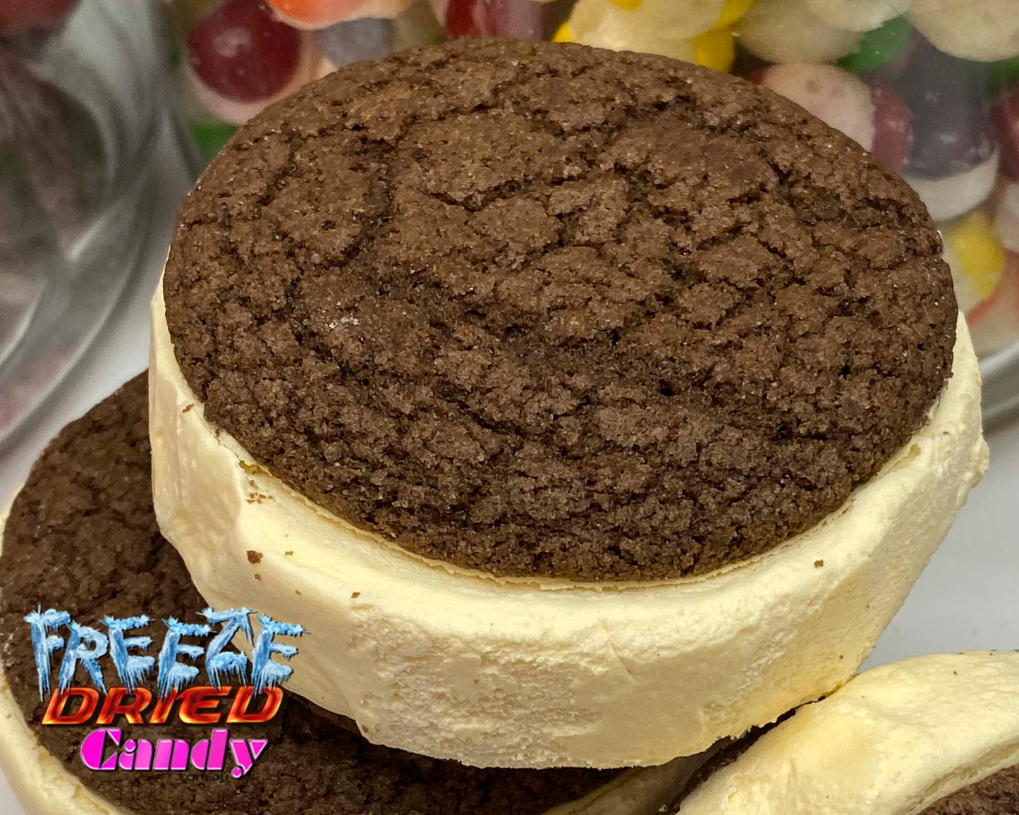 Freeze Dried Ice Cream Sandwich - Vanilla - Freeze Dried Candy Lollies