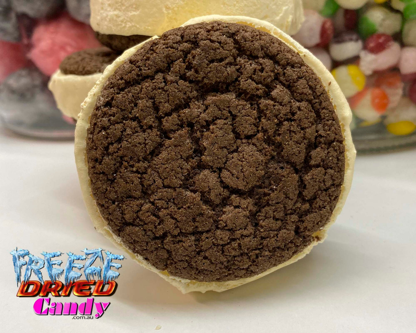 Freeze Dried Ice Cream Sandwich - Vanilla - Freeze Dried Candy Lollies