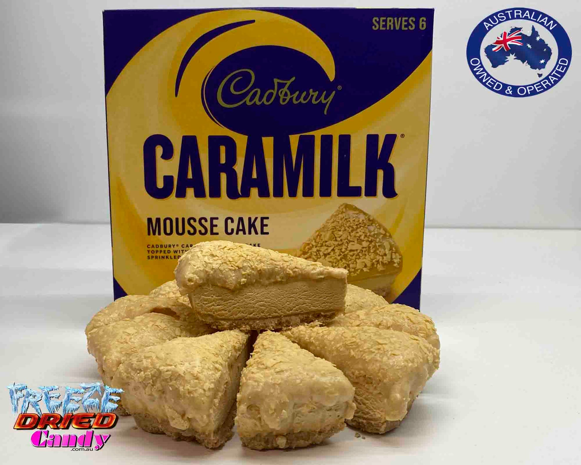 Freeze Dried Caramilk Mousse Cake - Cadbury - Freeze Dried Candy Lollies & Treats