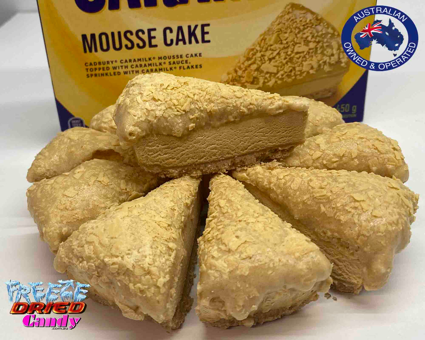 Freeze Dried Caramilk Mousse Cake - Cadbury - Freeze Dried Candy Lollies & Treats
