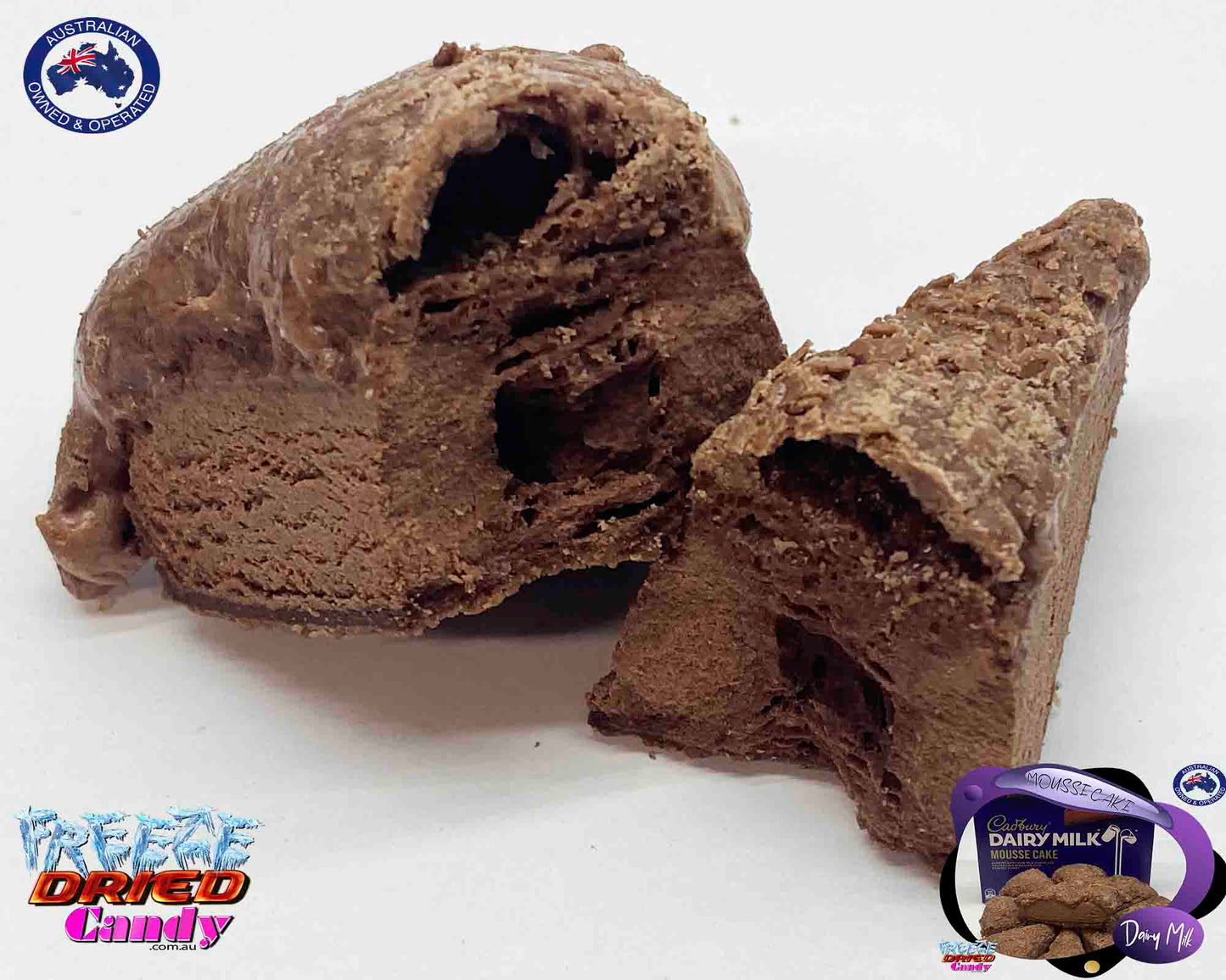 Freeze Dried Dairy Milk Mousse Cake - Cadbury - Freeze Dried Candy Lollies & Treats