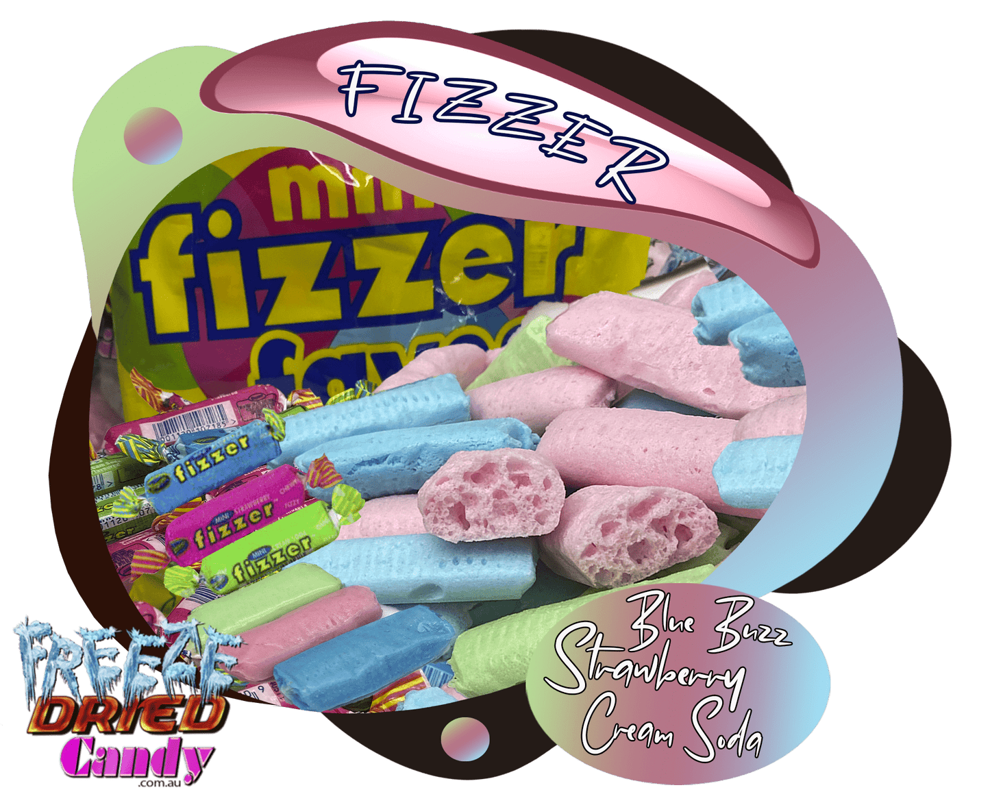 Freeze Dried Fizzer - Chew Bars - Freeze Dried Candy Lollies Sweets & Treats