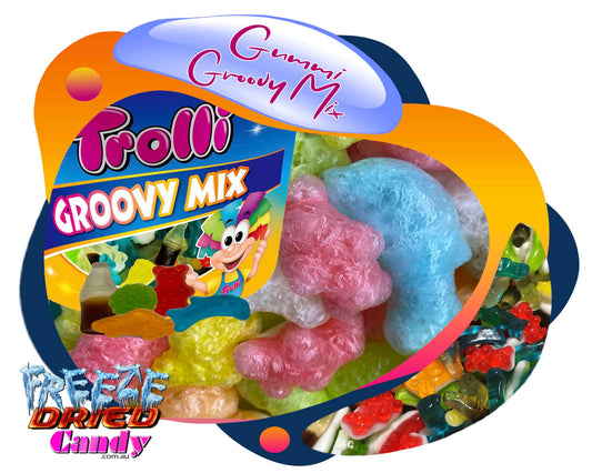 Freeze Dried Gummi Groovy Mix - Experience Delicate Delight in Every Bite