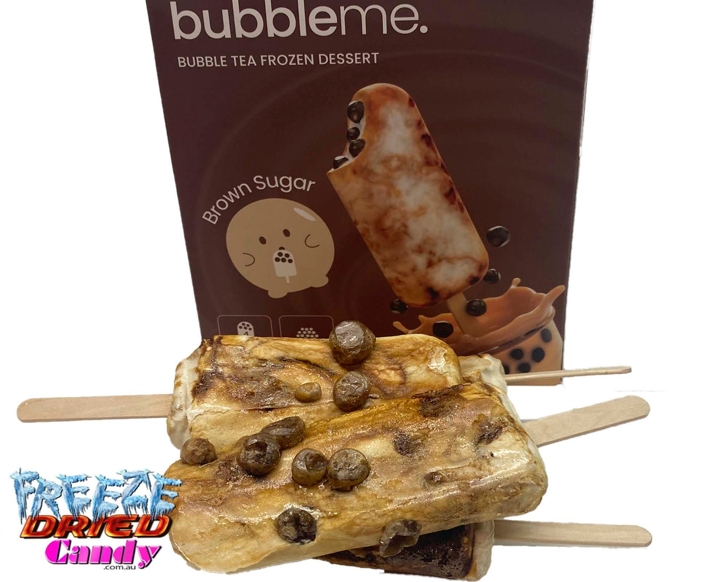 Freeze Dried Ice Cream - Bubble Tea - BubbleMe - Brown Sugar Bliss!