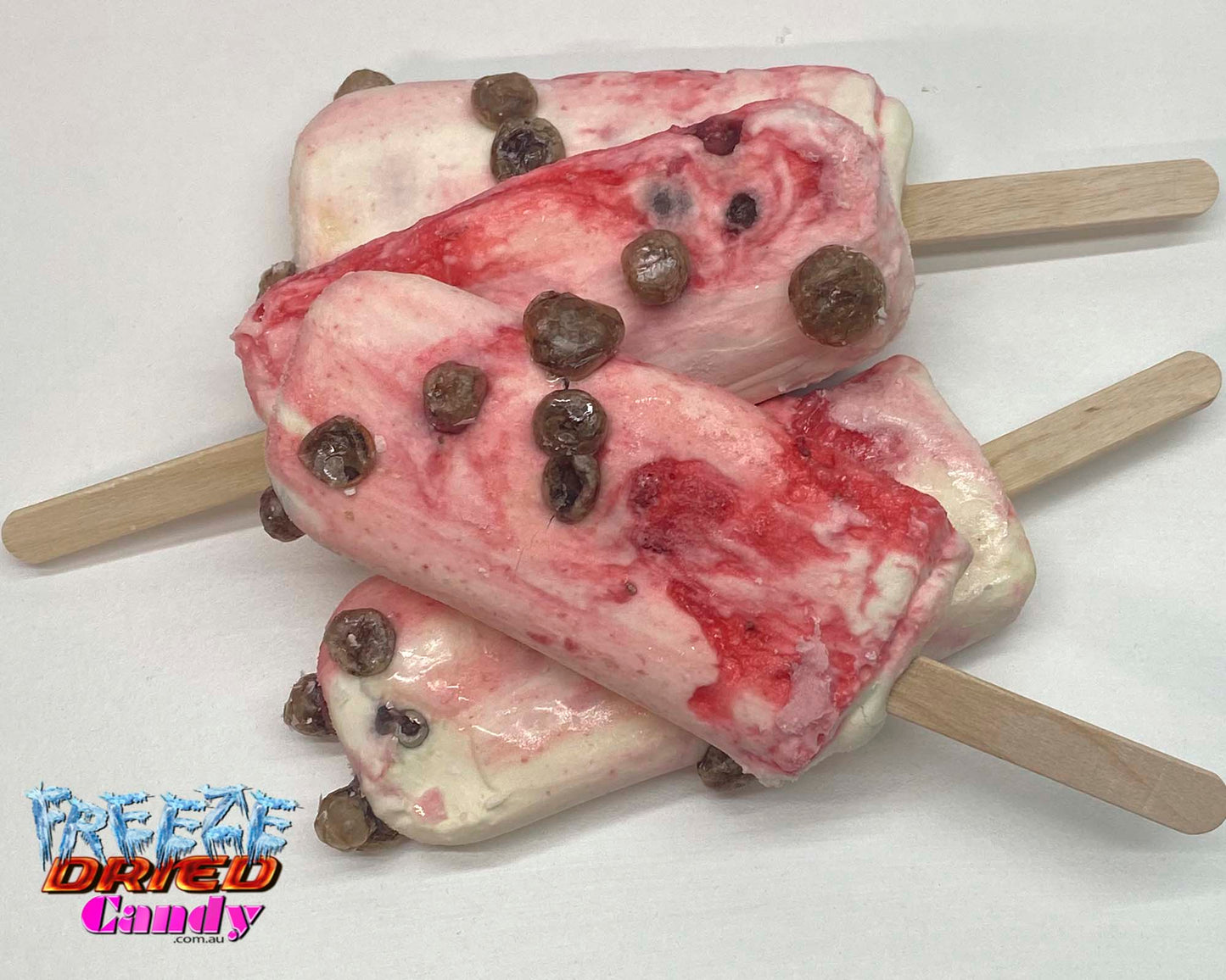 Freeze Dried Ice Cream - Bubble Tea - BubbleMe - Strawberry - Freeze Dried Candy Lollies | Australia