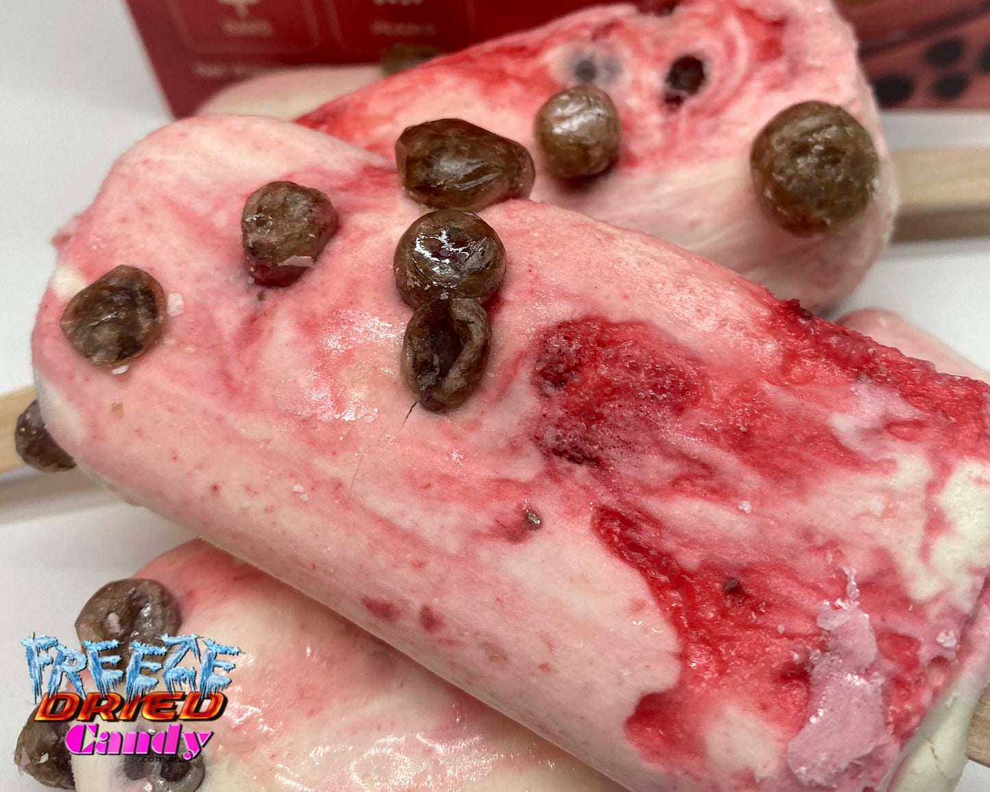 Freeze Dried Ice Cream - Bubble Tea - BubbleMe - Strawberry - Freeze Dried Candy Lollies | Australia
