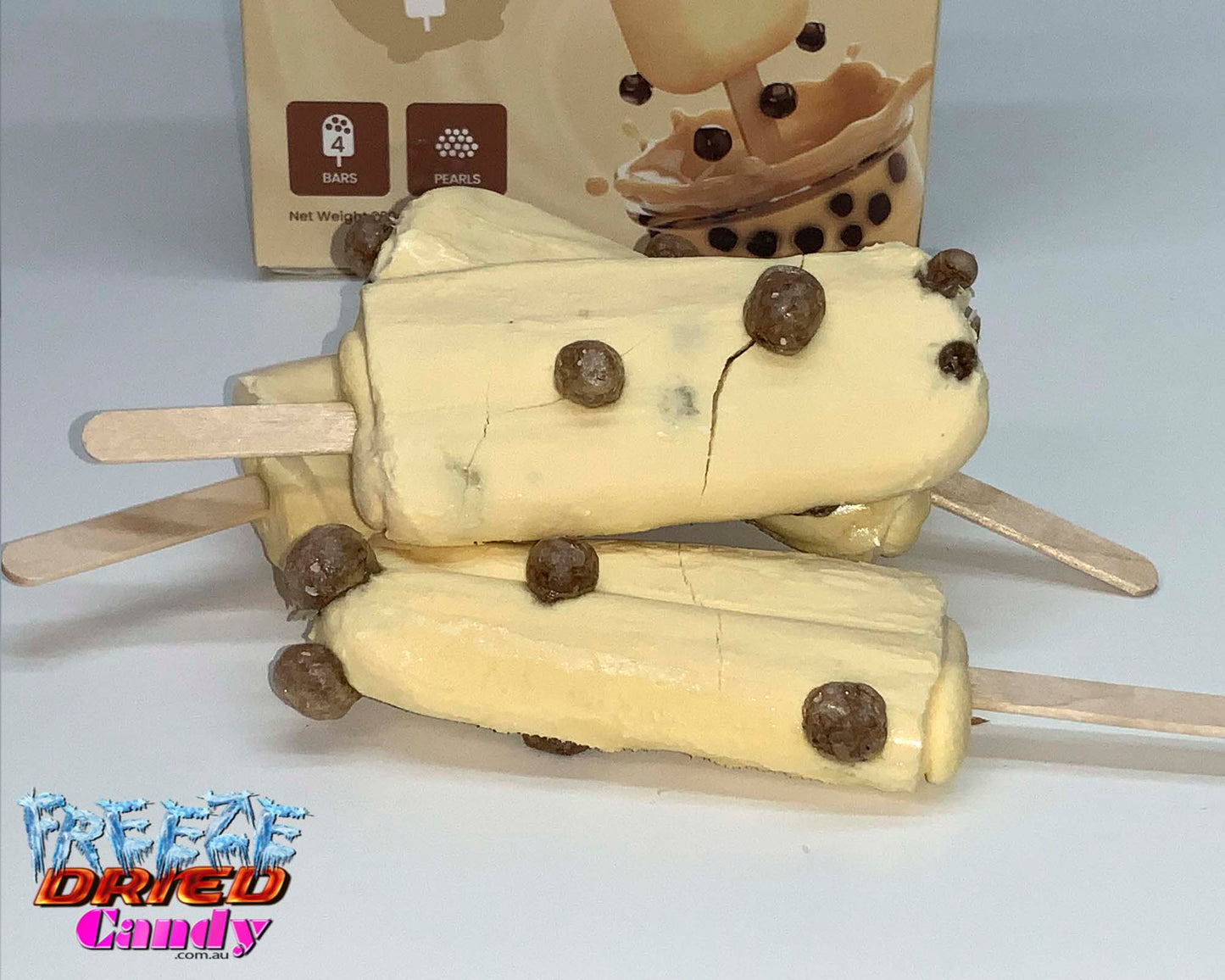 Freeze Dried Ice Cream - Bubble Tea - BubbleMe - Vanilla - Freeze Dried Candy Lollies | Australia