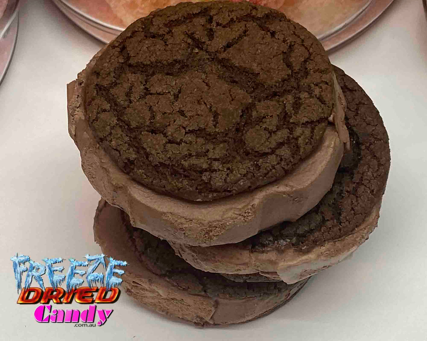 Freeze Dried Ice Cream Sandwich - Chocolate Hazelnut- Freeze Dried Candy Lollies
