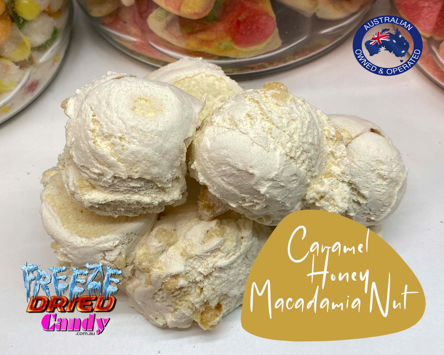 Freeze Dried Ice Cream By The Scoop - Freeze Dried Candy Premium thick gourmet cream ice cream flavors you love, chock full of chunks & swirls. Take out ice cream has never been easier! A scrumptious way to enjoy ice cream any where at any time. Its ready-to-eat, crispy, light, and extremely tasty, simply melts on your tongue giving a full mouth flavour experience.