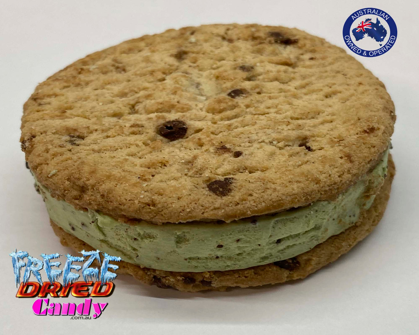 Freeze Dried Ice Cream Sandwich - Tasmanian Mint - Freeze Dried Candy Lollies