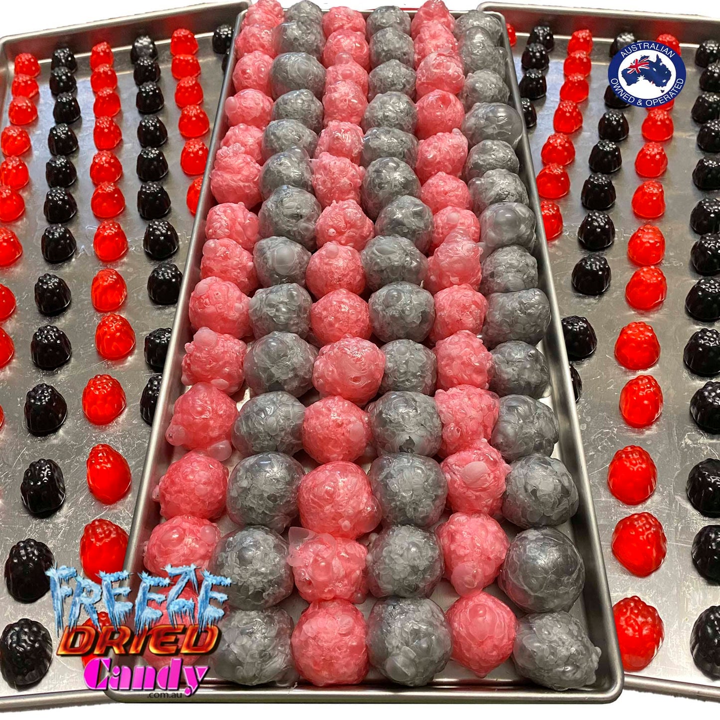 Freeze Dried Raspberries Blackberries Freeze Dried Candy Lollies Sweets Treats Ice Cream