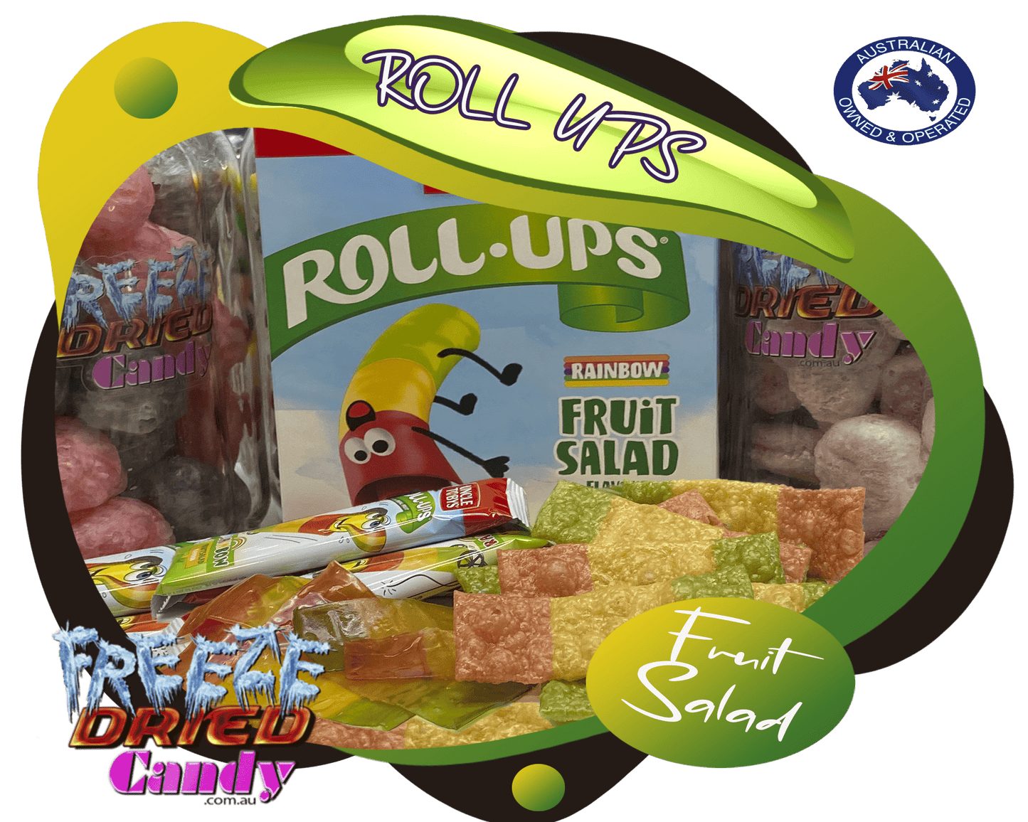 Freeze Dried Roll Ups Freeze Dried Candy Lollies