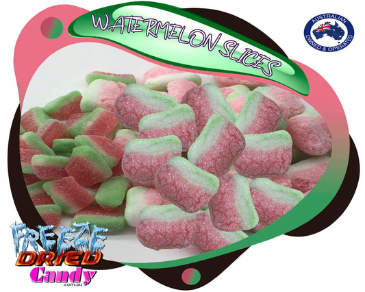Freeze Dried Watermelon Slices - Sour - Freeze Dried Candy Lollies