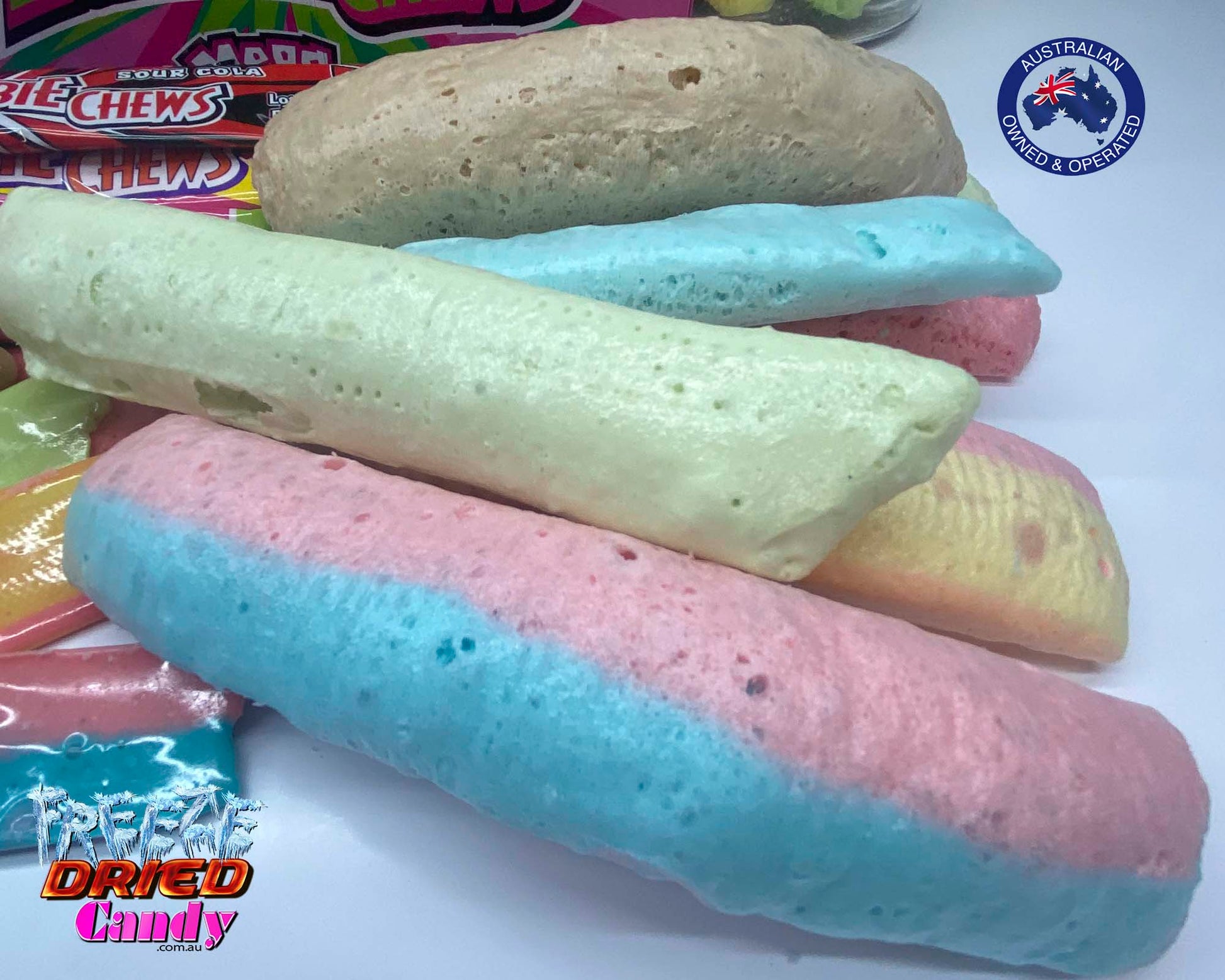 Freeze Dried Zombie Chews -Freeze Dried Candy Lollies, Sweets, Ice Cream & Treats