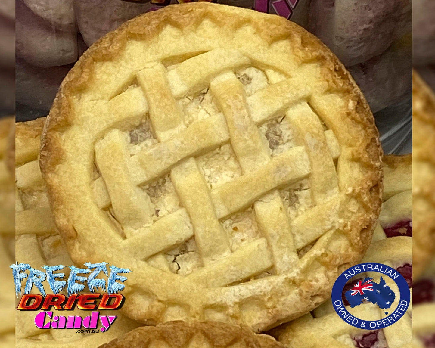 Freeze Dried Fruit Pie & Custard - Apple & Blackberry - Ready-to-Eat Decadence