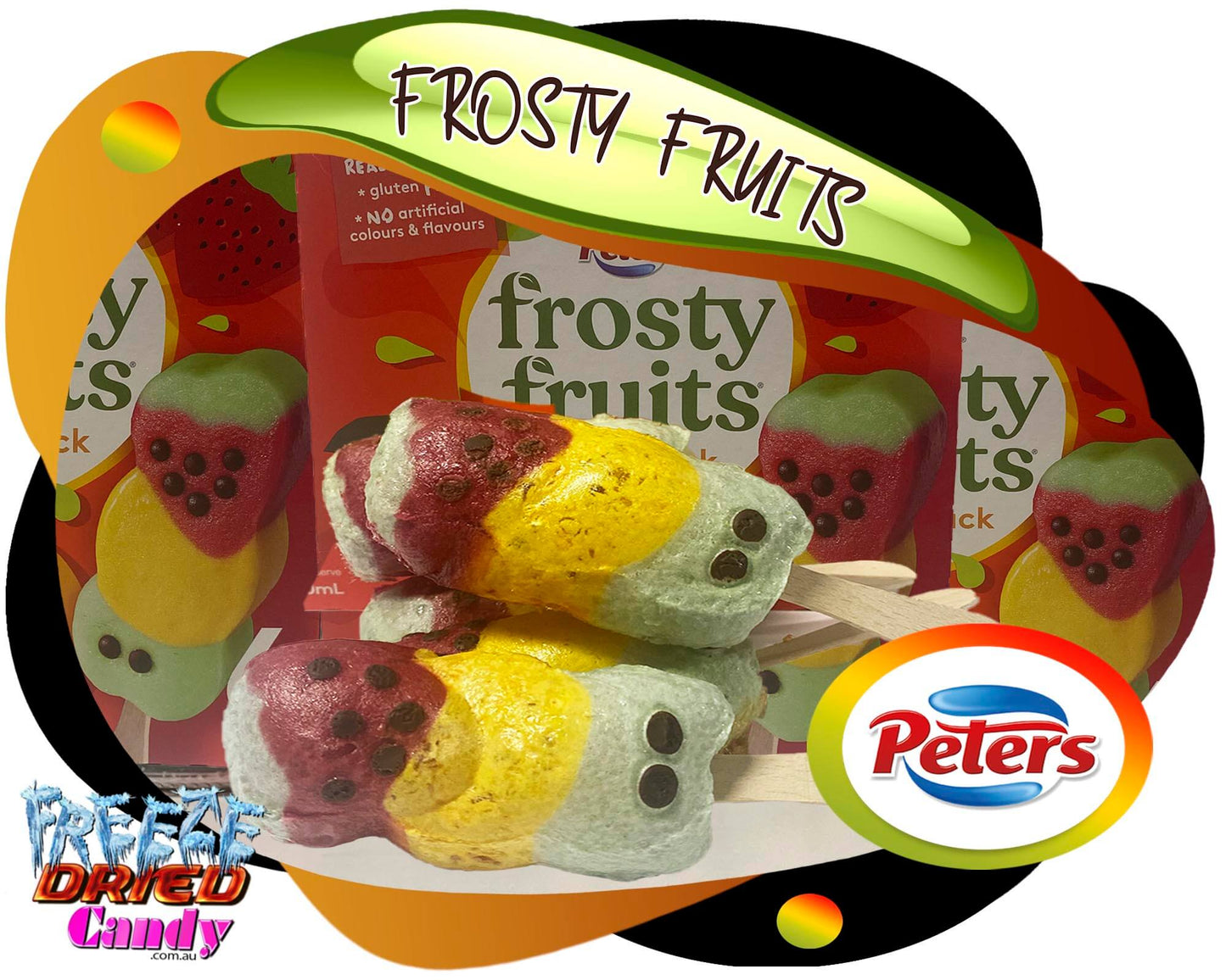 Freeze Dried Frosty Fruits - Freeze Dried Candy Lollies Sweets Treats & Ice Creams