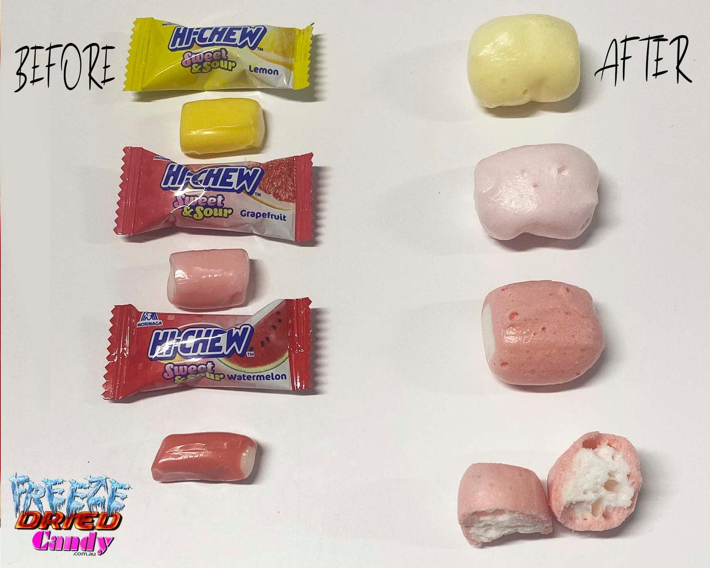 Freeze Dried hi Chews -   Mixed Flavors