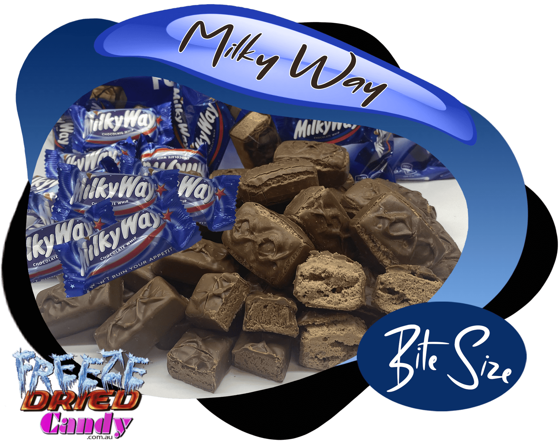 Freeze Dried Milky Way  freeze dried candy sweets lollies