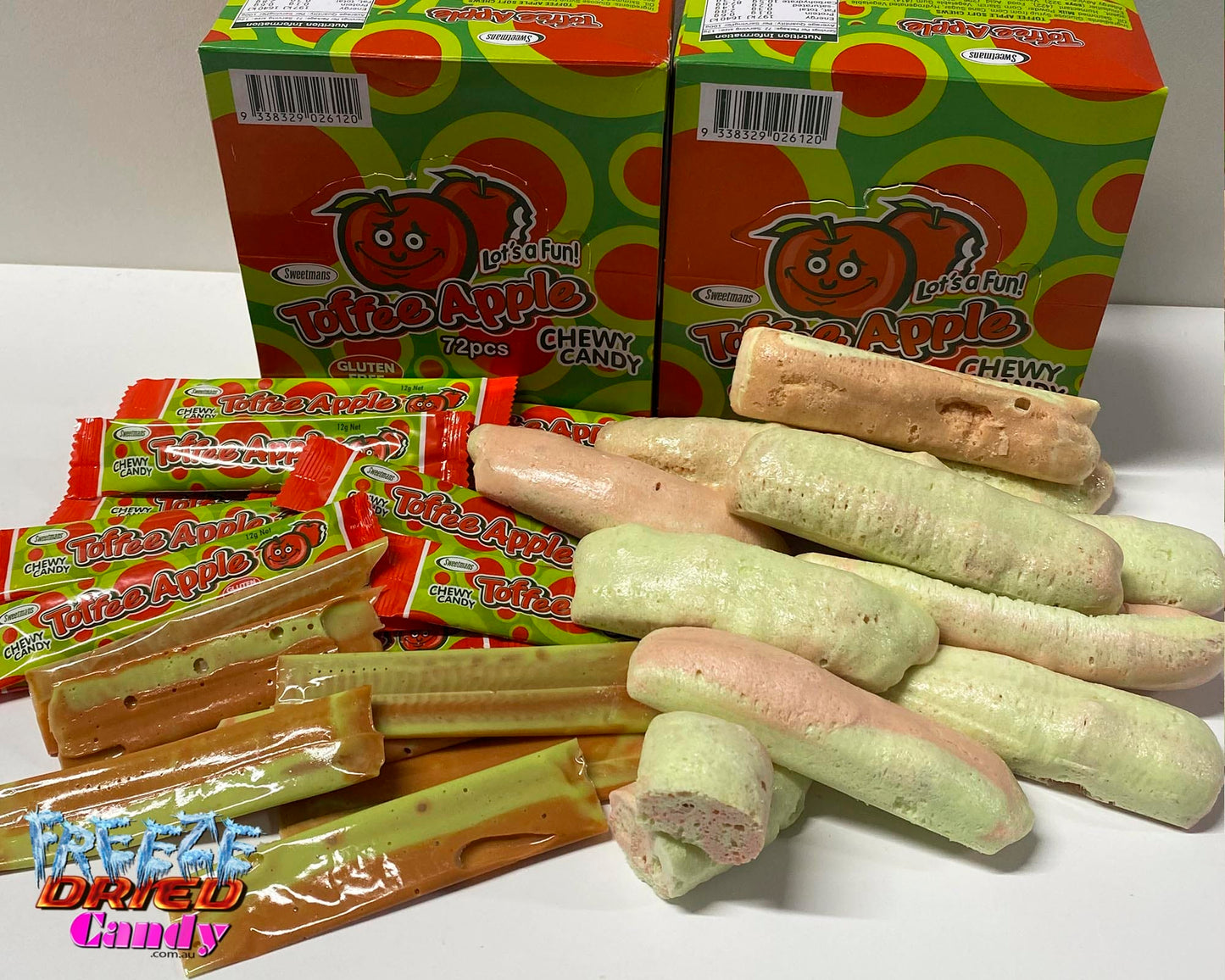 Freeze Dried Toffee Apple Bars- Freeze Dried Candy Lollies Sweets Treats & Ice Creams