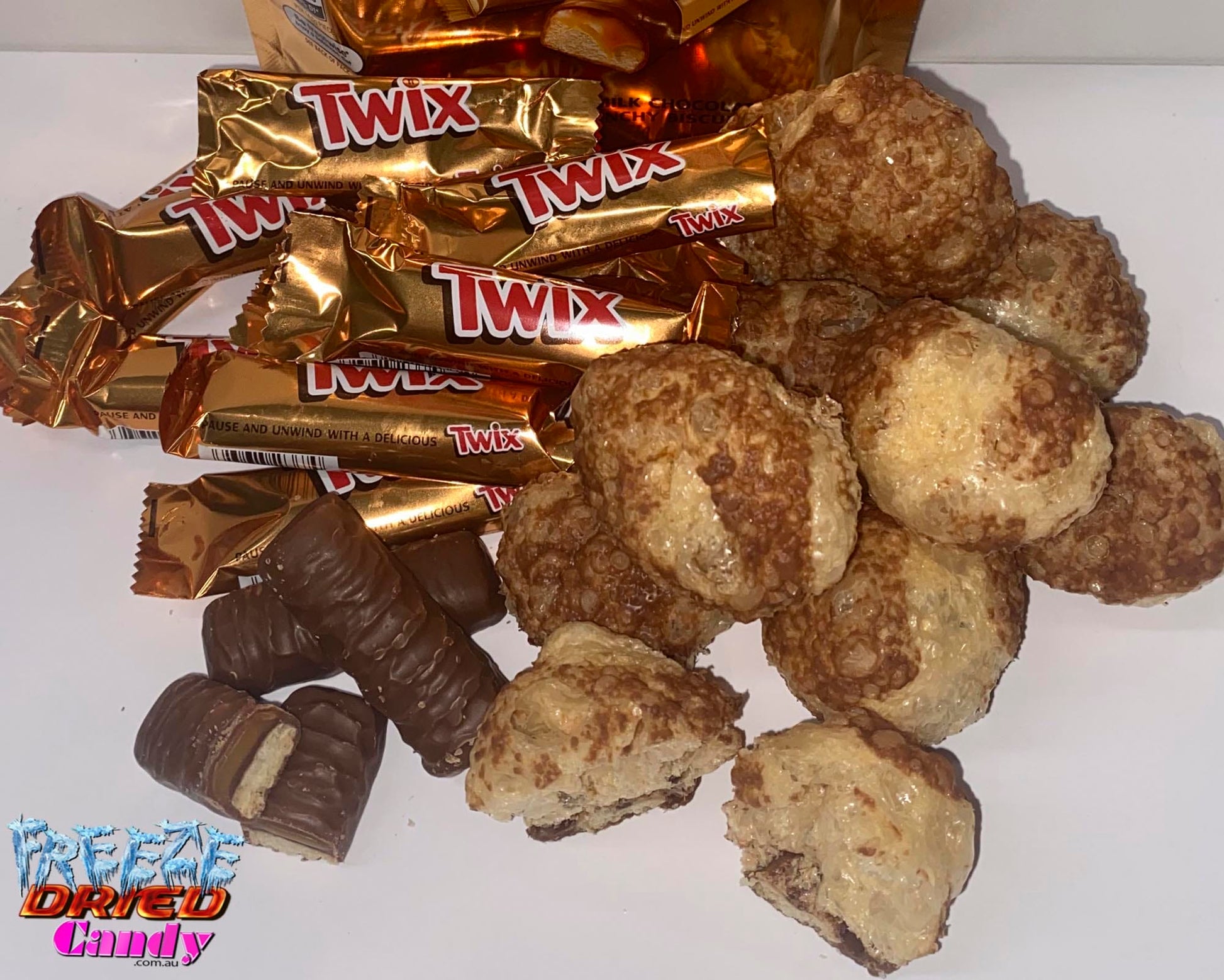 Freeze Dried Twix Bars - Freeze Dried Candy Lollies Sweets & Treats