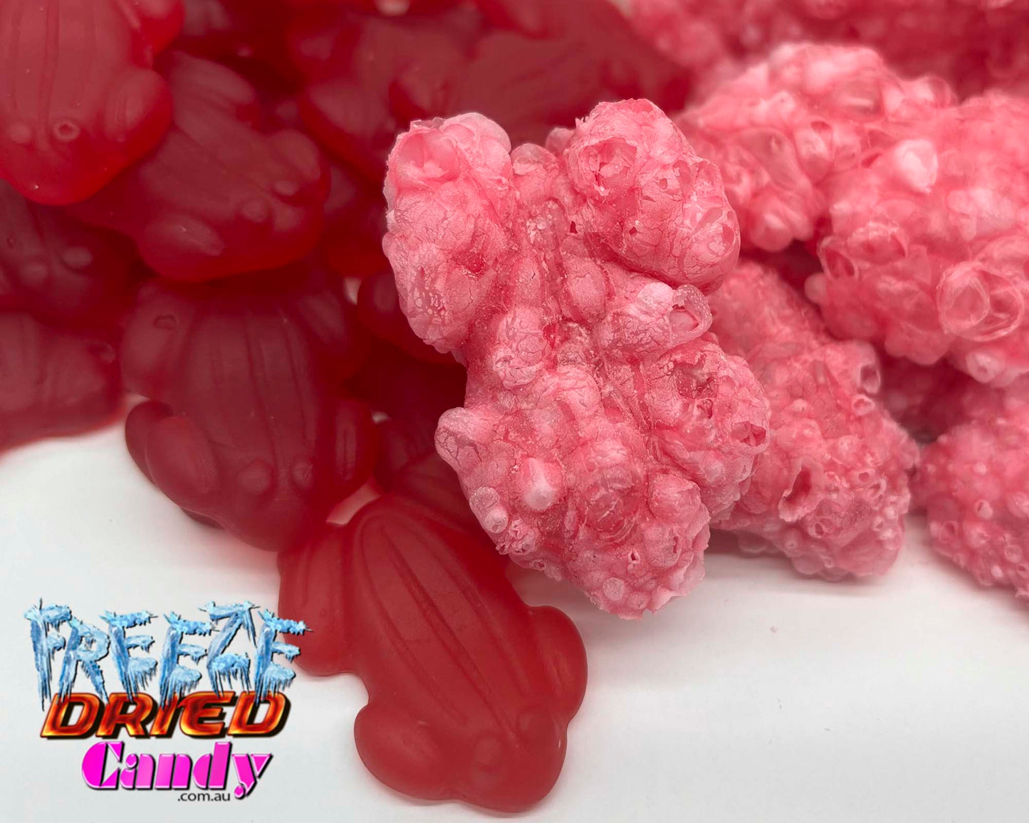 Freeze Dried Red Frogs Freeze Dried Candy Lollies & Sweets