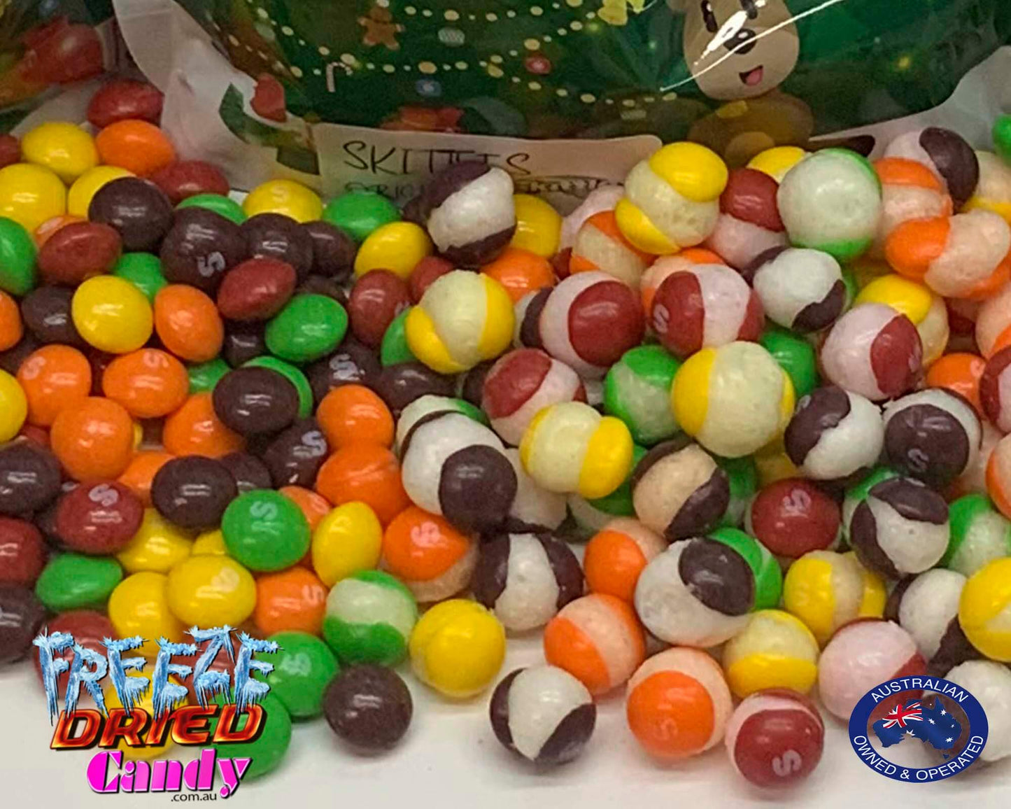 Freeze Dried Candy Skittles - Christmas Stocking - Freeze Dried Candy Lollies Sweets & Treats