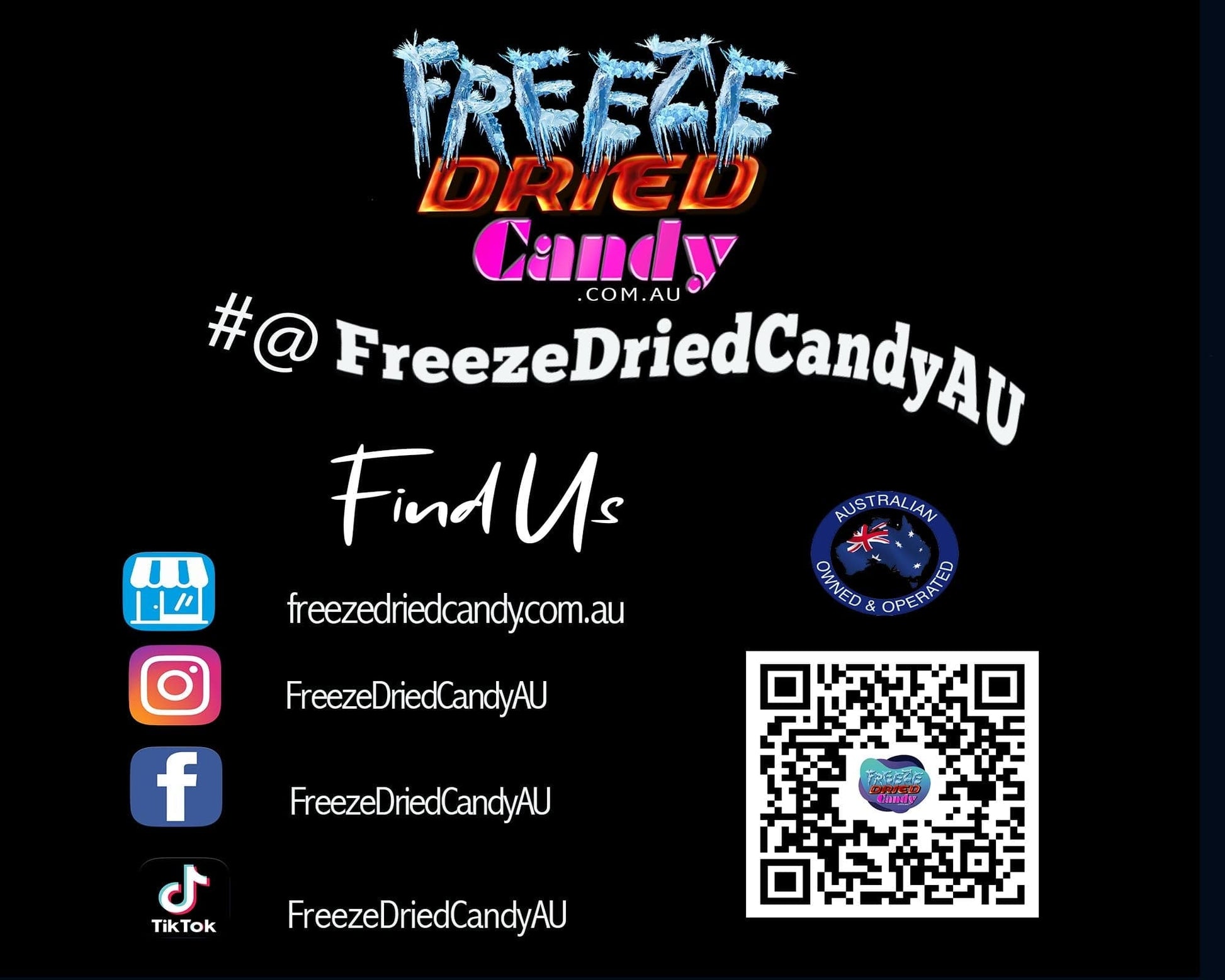 FIND US Freeze Dried Candy, Lollies, Sweets Treats & Ice Cream