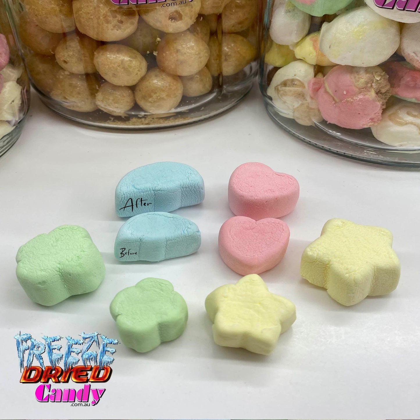 Freeze Dried Lucky Charms Marshmallows - Freeze Dried Candy Lollies Sweets & Treats