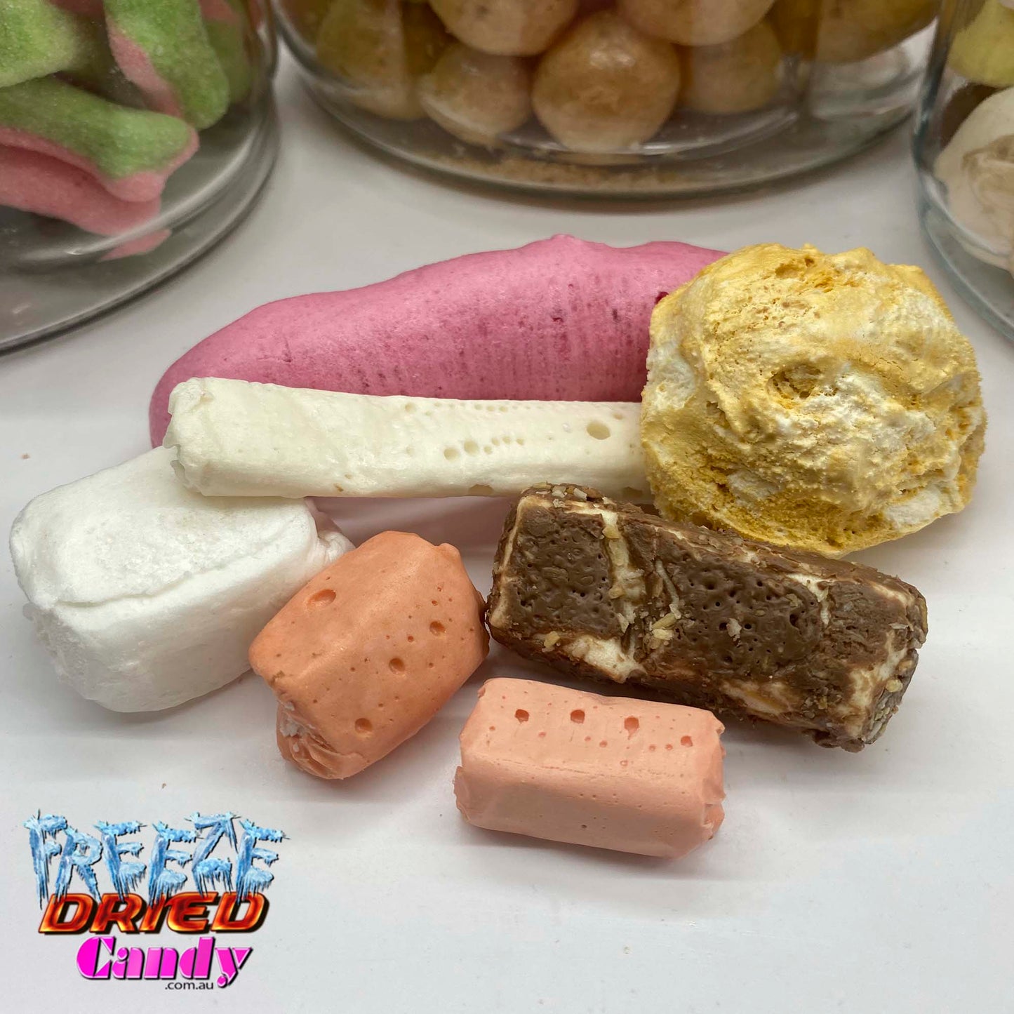Freeze Dried Aussie Retro Mix Freeze Dried Candy Lollies