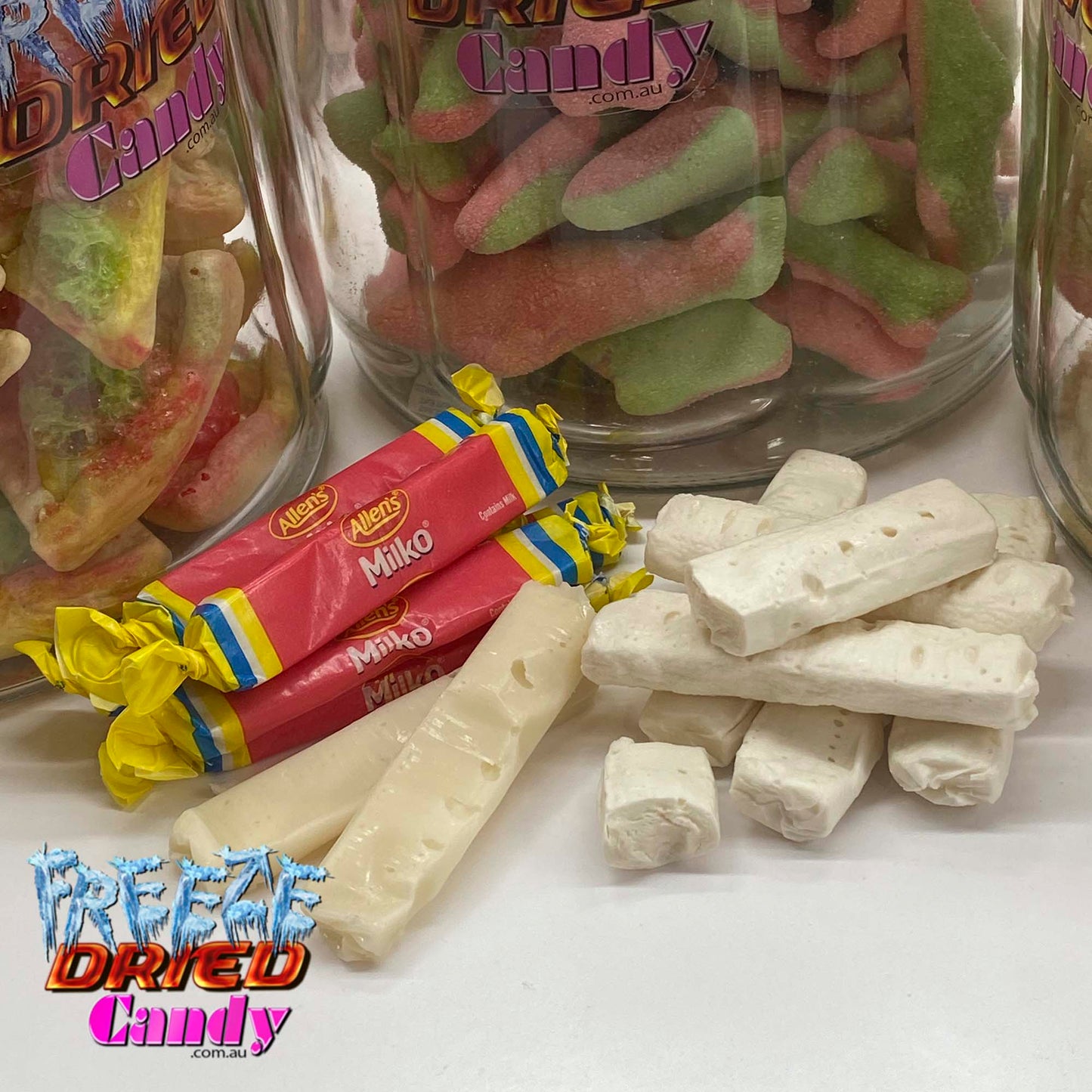 Freeze Dried Aussie Retro Mix Freeze Dried Candy Lollies
