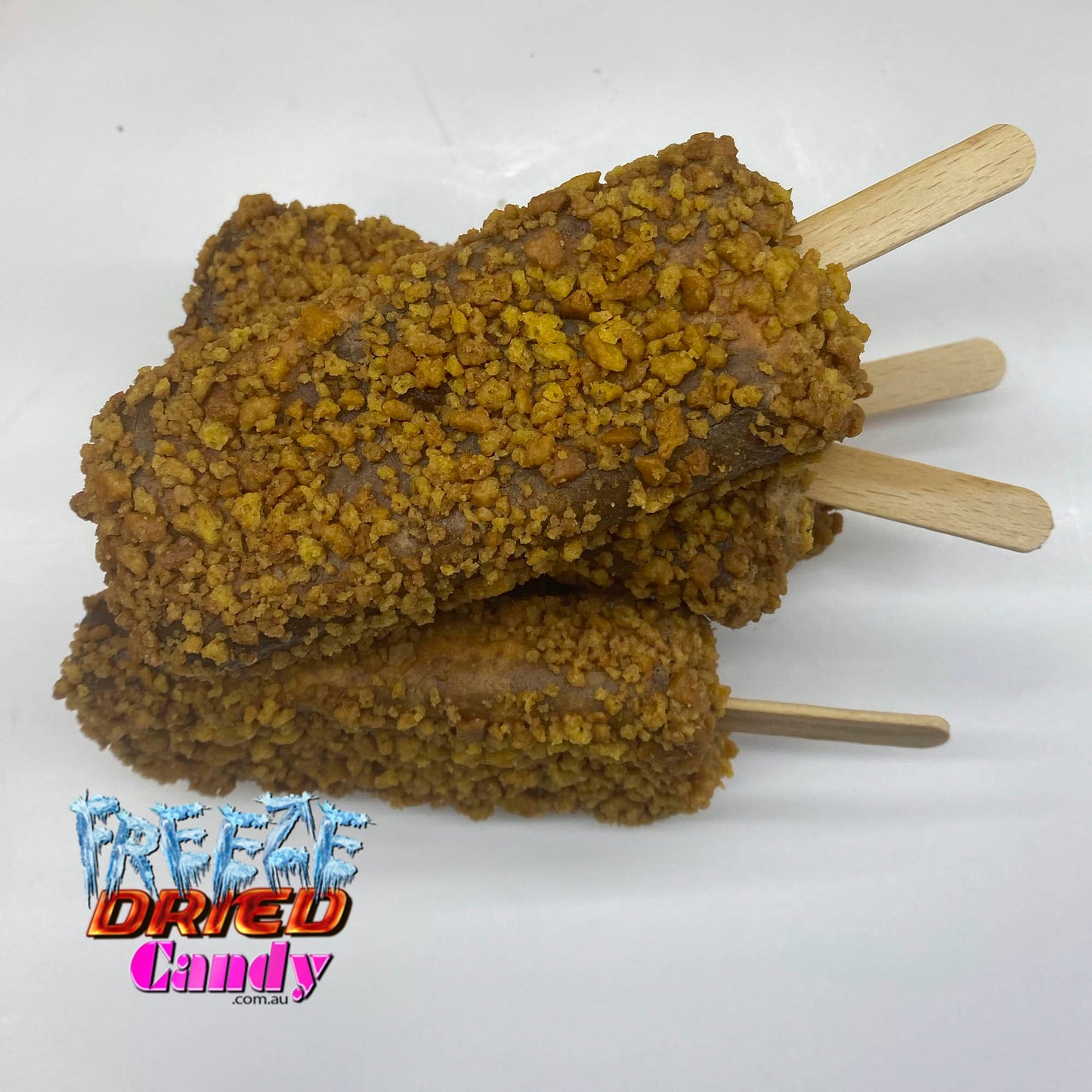 Freeze Dried Ice Cream - Golden Gaytime - Violet Crumble- Freeze Dried Candy Lollies